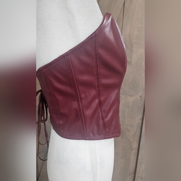 Urban Outfitters Burgundy Corset Top - Picture 10 of 14